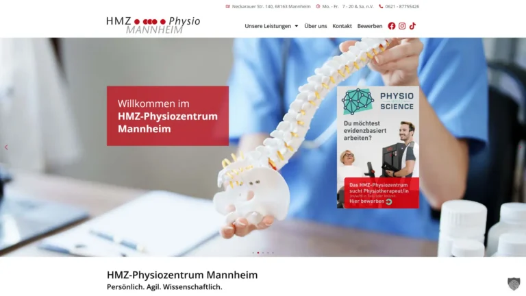 HMZ-Physiozentrum Mannheim – Startseite