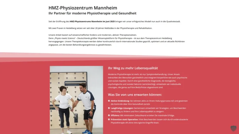 HMZ-Physiozentrum Mannheim – Über uns