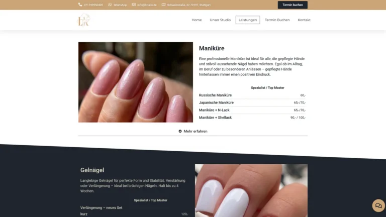 LK Nails Stuttgart – Leistungen und Preise