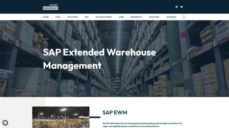 mind solutions – SAP Extended Warehouse Management